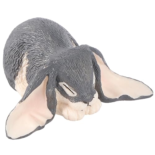 KICHOUSE 1 Stück Jackrabbit Modell Heimdekoration Ostern Lernspielzeug Mini Hasen Statue Kaninchen Statue Desktop Spielzeug Spielzeug Für Mini Hasen Figuren Simulation Kaninchen von KICHOUSE