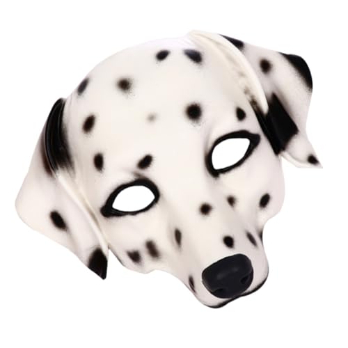 KICHOUSE 1PC Unisex Dalmatiner Maske Für Rollenspiele Und Bühnenaufführungen Party Dekorationsmaske Für Kostüme Und Cosplay Events von KICHOUSE