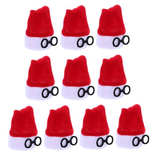 KICHOUSE 10stücke Mini-weihnachtsmützen Aus Flanell Für Besteck Weinflaschen Puppen Und DIY Dekorationen Rot Sanft Haltbar Vielseitig Einsetzbar KICHOUSE 10stücke Mini-weihnachtsmützen Aus Flanell Für Besteck Weinflaschen Puppen Und DIY Dekorationen Rot Sanft Haltbar Vielseitig Einsetzbar von KICHOUSE