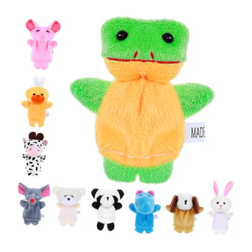 KICHOUSE 10 Stück Teiliges Plüsch Fingerpuppen Tiermotive Interaktives für Kleinkinder Pädagogisch Geeignet als für Geburtstag und Festlichkeiten Weiche Handpuppen für Rollenspiele KICHOUSE 10 Stück Teiliges Plüsch Fingerpuppen Tiermotive Interaktives für Kleinkinder Pädagogisch Geeignet als für Geburtstag und Festlichkeiten Weiche Handpuppen für Rollenspiele von KICHOUSE