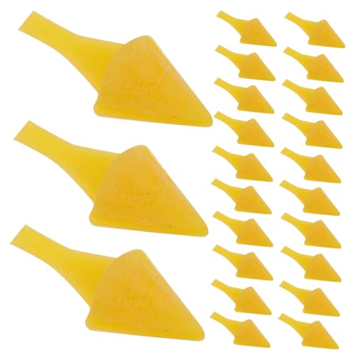 KICHOUSE 100St Kleines gelbes Hühnermaul DIY Entenmaul-Set ausgestopfter Vogelschnabel Karottennasen zum Basteln Sicherheits-Entenschnabel Schneemannnasen zum Basteln Plastik Yellow von KICHOUSE