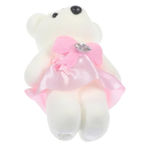 KICHOUSE 10st Bärenverzierung Weicher Stoffbär Bär Plüschpuppe Bärenpuppe Im Schlafzimmer Ausgestopftes Bärenspielzeug Hochzeitsauto-plüschbären Lebendige Bärenpuppe Kuscheltier Schaum Rosa von KICHOUSE