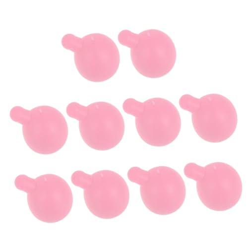 KICHOUSE 10st Blasenblasenkern Puppeneinsatz Tier Spuckt Blasen Squeeze-Stress-Spielzeug Quetschspielzeug-ersatz Sensorisches Spielzeug Stressball Häkeln Puppenblasen Rosa Weiches Gummi von KICHOUSE