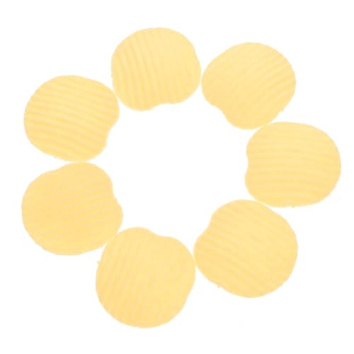 KICHOUSE 10st Simulierte Kartoffelchips Künstliche Pommes Frites Gefälschtes Fastfood Gefälschte Kartoffeln Knete Pommes Frittes Knusprige Kartoffelchips Kartoffelchip-Display Fälschung PVC von KICHOUSE