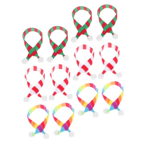 KICHOUSE 12 Stück Teiliges Mini weihnachtsschals für Puppenhaus deko Vielseitig Verwendbare Handwaschbare Stoffschals als Festliche Flaschendeko und Spielzeugfigur zubehör Wiederverwendbar KICHOUSE 12 Stück Teiliges Mini weihnachtsschals für Puppenhaus deko Vielseitig Verwendbare Handwaschbare Stoffschals als Festliche Flaschendeko und Spielzeugfigur zubehör Wiederverwendbar von KICHOUSE