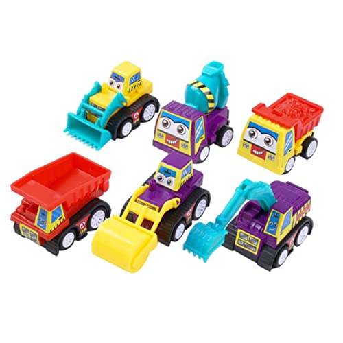 KICHOUSE 12er Set Mini Ingenieurfahrzeuge Friktionsbetriebene Autos Für Kleinkinder Und Vorschulkinder Frühkindliches Lernspielzeug Zufälligen Farben von KICHOUSE