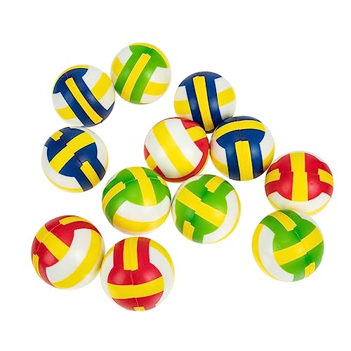 KICHOUSE 12Stücke Mini Volleyball Stressbälle Lustige Dekompressionsspielzeuge Bunten Farben Tragbar Stresslinderung für Bürobedarf und für Freunde KICHOUSE 12Stücke Mini Volleyball Stressbälle Lustige Dekompressionsspielzeuge Bunten Farben Tragbar Stresslinderung für Bürobedarf und für Freunde von KICHOUSE