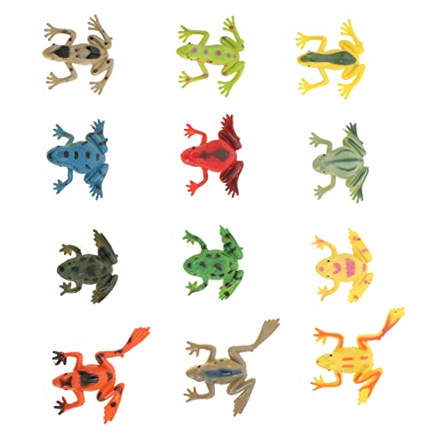 KICHOUSE Pädagogisches Spielzeug Set 12 Künstliche Frösche Entzückende Mini Frösche Spielzeug Simulation Kröten Modell KICHOUSE Pädagogisches Spielzeug Set 12 Künstliche Frösche Entzückende Mini Frösche Spielzeug Simulation Kröten Modell von KICHOUSE