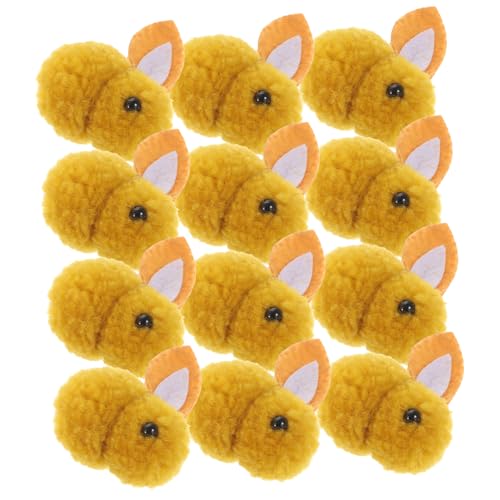 KICHOUSE 12st Plüschhase Kuscheltiere Vom Bauernhof Schweinchen Plüsch Stofftier Plüsch Kuscheltier Spielzeug Für Nutztiere Stofftier Kamel Mini-Hasen Light Brown von KICHOUSE