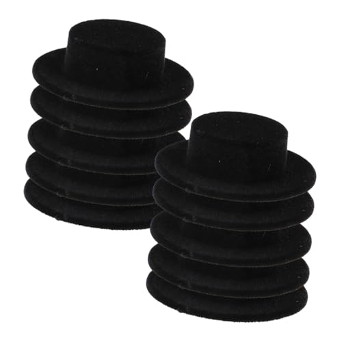 KICHOUSE 15 Stück Teiliges Miniatur Puppen Hut aus Schwarzem Flockigem Harz Dekorative DIY Clownshüte für Schneemänner Puppen und Bastelprojekte Langlebige Mini Hüte für Weihnachten und KICHOUSE 15 Stück Teiliges Miniatur Puppen Hut aus Schwarzem Flockigem Harz Dekorative DIY Clownshüte für Schneemänner Puppen und Bastelprojekte Langlebige Mini Hüte für Weihnachten und von KICHOUSE