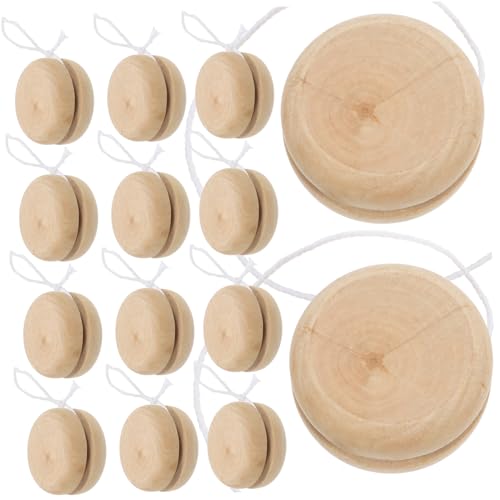 KICHOUSE 15 Stück aus Holz Party Jo-Jos für für Yoyos für aus Holz für -Ball yoyo Light Brown KICHOUSE 15 Stück aus Holz Party Jo-Jos für für Yoyos für aus Holz für -Ball yoyo Light Brown von KICHOUSE