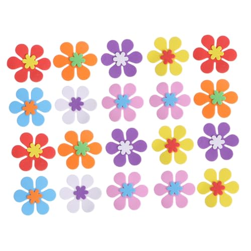 KICHOUSE 160 STK Blumenbeet Blumen Wandtattoo Schaumstoffaufkleber Für Kinder Blumenaufkleber Für Blumenanhänger Selber Machen Tieraufkleber Klebeblume Blumen-wandaufkleber Eva von KICHOUSE