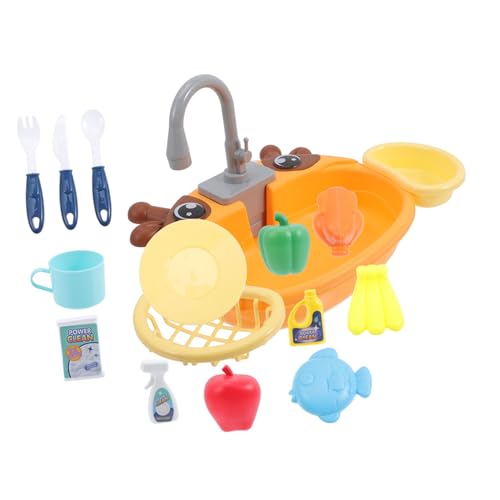 KICHOUSE 1Satz Küchenspüle für Kleinkinder Interaktives mit Fließendem Wasser Vielseitigem Zubehör und Sicherem für Rollenspiele und Kreative Lernaktivitäten KICHOUSE 1Satz Küchenspüle für Kleinkinder Interaktives mit Fließendem Wasser Vielseitigem Zubehör und Sicherem für Rollenspiele und Kreative Lernaktivitäten von KICHOUSE