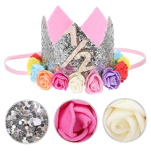 KICHOUSE 1Stk Hut aus künstlichen Blumen stirnbänder kinder stirnbänder Jungen Hüte verkleidung kinder party zubehör kinder Party-Accessoires-Hut Party-Kronenhut Goldpudertuch von KICHOUSE