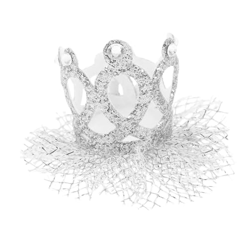 KICHOUSE 1Stk Krone Haarschmuck Strass Kristall Haarspangen silberne Haarspange Tiara Haarklammer Haarpflegezubehör Kinderhaarspange Koreanische Version Ausgabekarte Baby von KICHOUSE