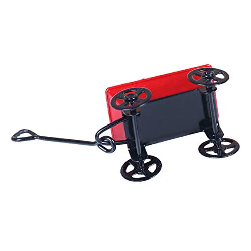 KICHOUSE 1Stk Puppenhaus Kleiner Zug Wagen Schubkarre aus Metall Trolley-Modell für Mini- Spielzeug Modelle Trolley-Modell Zubehör Mini-Modell Haushalt Requisiten Eisen von KICHOUSE