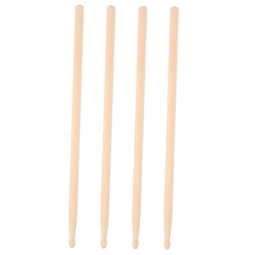 KICHOUSE Holz-Musik-Drumsticks-Set 5A Drumsticks Ergonomisches Design für Anfänger Fortgeschrittene Spieler Paarpackung von KICHOUSE