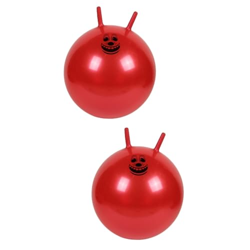 KICHOUSE 2 STK Springender hüpfender Ball aufblasbarer Ball Ballspielzeug für Kleinkinder Springender Ball für Kinder Hüpfball flummies f�r Kinder hupfball für Kinder Fitnessball Sprungball von KICHOUSE