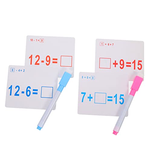 KICHOUSE 2 Sätze Lernspielzeug Ab Jahre Rechenkarten mit Abwischbaren Plus Minus Übungsaufgaben Pädagogisches Förderspielzeug Mathe Lernkarten für Frühe Arithmetik KICHOUSE 2 Sätze Lernspielzeug Ab Jahre Rechenkarten mit Abwischbaren Plus Minus Übungsaufgaben Pädagogisches Förderspielzeug Mathe Lernkarten für Frühe Arithmetik von KICHOUSE