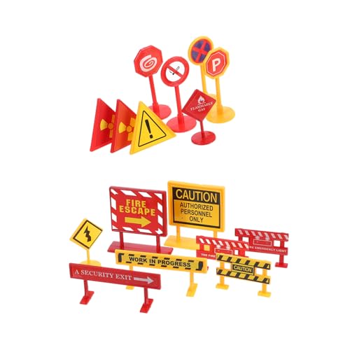 KICHOUSE 2 Sätze Miniatur Verkehrszeichen Spielset aus Robustem Bunte Realistische Straßenverkehrsschilder für Pädagogisches Glatte Oberfläche Sicher KICHOUSE 2 Sätze Miniatur Verkehrszeichen Spielset aus Robustem Bunte Realistische Straßenverkehrsschilder für Pädagogisches Glatte Oberfläche Sicher von KICHOUSE