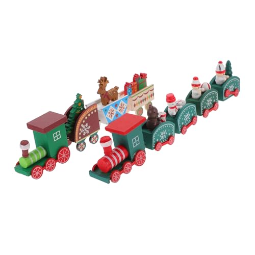 KICHOUSE 2 Sätze Weihnachtszug Weihnachtsdekoration Eisenbahnspielzeug weihnachtsbahn Weihnachts Zug Weihnachten weihnachtliche dekorative Requisiten Glas von KICHOUSE