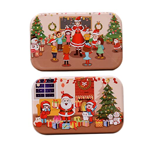 KICHOUSE 2sätze Holzpuzzle Weihnachts-DIY Für Junge Mädchen Pädagogisches Puzzle-Spielzeug Aus Umweltfreundlichem Holz Kreativität Und Vorstellungskraft KICHOUSE 2sätze Holzpuzzle Weihnachts-DIY Für Junge Mädchen Pädagogisches Puzzle-Spielzeug Aus Umweltfreundlichem Holz Kreativität Und Vorstellungskraft von KICHOUSE