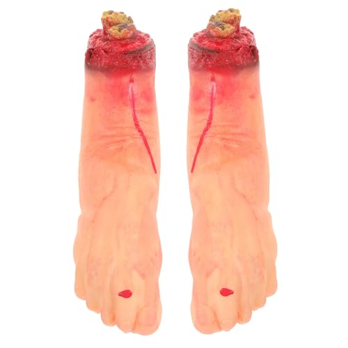 KICHOUSE 2 Stck. Scary Simulierte Abgetrennte Füße Halloween Deko Teiliges Leichtes Robustes Material Realistische Gefälschte Gebrochene Füße für Gruselige Horror Partys und Streichzwecke KICHOUSE 2 Stck. Scary Simulierte Abgetrennte Füße Halloween Deko Teiliges Leichtes Robustes Material Realistische Gefälschte Gebrochene Füße für Gruselige Horror Partys und Streichzwecke von KICHOUSE