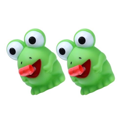 KICHOUSE 2 Stück Frosch Sound Spielzeug Stress Spielzeug Partygeschenke Cartoon Squeeze Tierspielzeug Büro Schreibtisch Spielzeug Langsam Steigendes Tierspielzeug Frosch Spielzeug von KICHOUSE