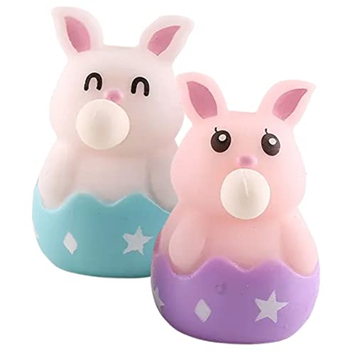 KICHOUSE 2 Stücke Quetschspielzeug Kaninchen für Kinder Squeeze Ostergeschenk Stressabbau Spielzeug für Ostern Bunte Quetschhasen für Partys Fidget Spielzeug KICHOUSE 2 Stücke Quetschspielzeug Kaninchen für Kinder Squeeze Ostergeschenk Stressabbau Spielzeug für Ostern Bunte Quetschhasen für Partys Fidget Spielzeug von KICHOUSE