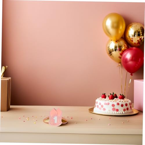 KICHOUSE 2 Stück Pinke Glitzer Geburtstagskrone für Mädchen Monate Leichte Festmütze Foto Requisiten Erstes Geburtstagsfest Partydekoration KICHOUSE 2 Stück Pinke Glitzer Geburtstagskrone für Mädchen Monate Leichte Festmütze Foto Requisiten Erstes Geburtstagsfest Partydekoration von KICHOUSE