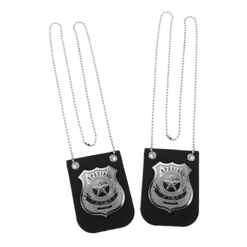 KICHOUSE 2 Stück Polizeimarke aus Legiertem Realistische Leichte Polizeiketten für Rollenspiele und Partys Fördert Teamwork und Selbstbewusstsein bei Kostümspielen KICHOUSE 2 Stück Polizeimarke aus Legiertem Realistische Leichte Polizeiketten für Rollenspiele und Partys Fördert Teamwork und Selbstbewusstsein bei Kostümspielen von KICHOUSE