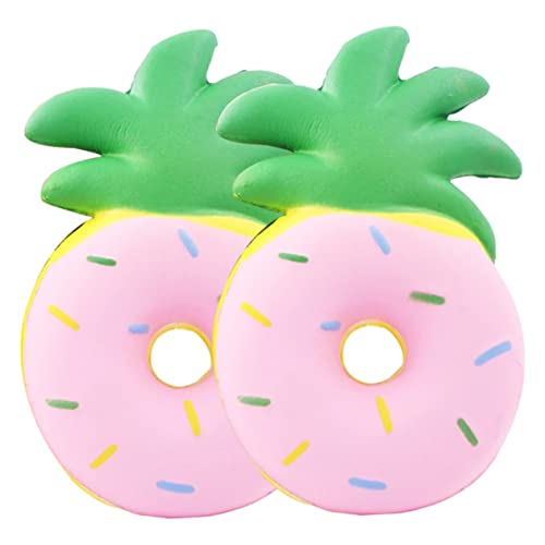 KICHOUSE 2 Stück Rebound Stressball Stress Squeeze Sensorische Gegenstände Donut Squeezing Donut Ball Squeezing Für Resistente Stress Pu von KICHOUSE