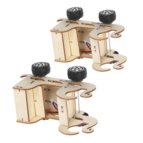 KICHOUSE 2 Stück Teiliges Stem Auto für DIY Holz Modellauto mit Sprachsteuerung Wissenschaftliches Experimentierset für Praxisnahes Lernen und Technische Bildung KICHOUSE 2 Stück Teiliges Stem Auto für DIY Holz Modellauto mit Sprachsteuerung Wissenschaftliches Experimentierset für Praxisnahes Lernen und Technische Bildung von KICHOUSE