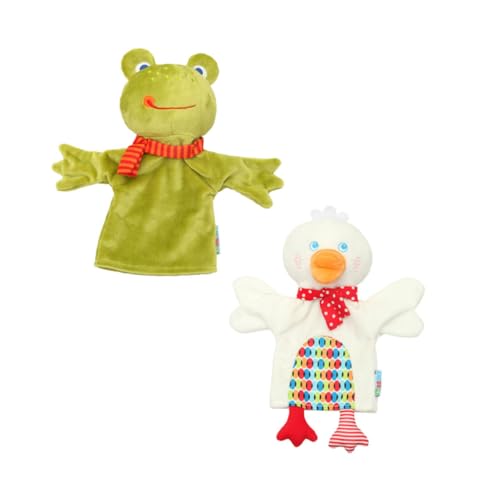 KICHOUSE 2 Stücke Cartoon Tier Hand Puppen Entzückende Tuch Hand Puppet Spielzeug Für Kinder von KICHOUSE