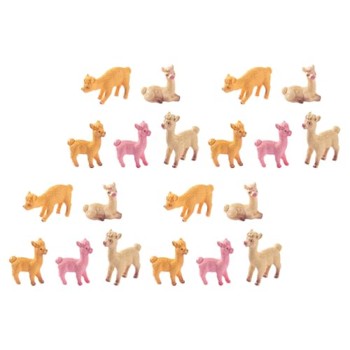 KICHOUSE 20 Stück Alpaka-Figuren aus Kunstharz: Miniatur-Alpaka-Spielzeug, Mini-Tiere, Figuren, Modell für Puppenhaus, Feengarten, Landschaft, Topfpflanzen, KICHOUSE 20 Stück Alpaka-Figuren aus Kunstharz: Miniatur-Alpaka-Spielzeug, Mini-Tiere, Figuren, Modell für Puppenhaus, Feengarten, Landschaft, Topfpflanzen, von KICHOUSE