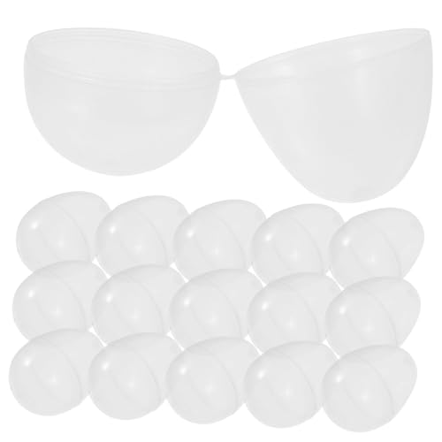 KICHOUSE 20St Lotterie-Blindbox plastikenten easter ziernieten ostegeschenke süsüigkeiten box riesiges Osterei Jumbo-Eier befüllbares Ei ostereier schachteln klares Osterei zum Befüllen von KICHOUSE