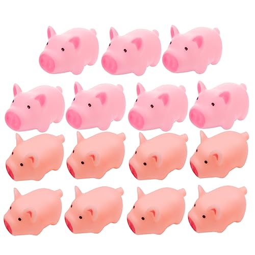 KICHOUSE 20pcs Kleine Schweinespielzeug Quietschende Spielzeuge Drücken Stressabbau Spielzeug Kinderparty -gefälligkeiten von KICHOUSE