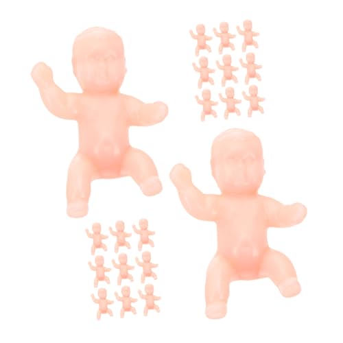 KICHOUSE 20st Mini- -eiswürfel Babystatuen Aus Kunststoff Mini-Babys Für Babyparty Mini-Kunststoff- - Süße Minibabys Babyspielzeug Kleine Babypuppen Partyzubehör Plastik von KICHOUSE