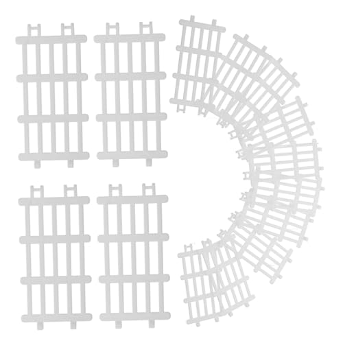 KICHOUSE 20st Modell Eines Bauernhofzauns Miniaturzaun Zaundekoration Gartenzaun Zierzaun Für Mikrolandschaft Zaundekor Aus Kunststoff Kleiner Lattenzaun Aus Kunststoff Weiß Plastik von KICHOUSE
