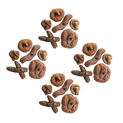 KICHOUSE 24pcs Simulation Gefälschte Poop Neuheit Streich Streich S Poo Gefälschte Prop Aprilscherz von KICHOUSE