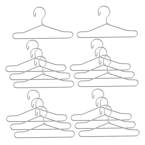 KICHOUSE 25 Stück Teiliges Mini Eisen kleiderbügel Silber Robuste Puppenkleiderbügel aus Metall für Puppenhaus Sammler und Vielseitig Einsetzbar für Puppenkleidung und Bastelarbeiten KICHOUSE 25 Stück Teiliges Mini Eisen kleiderbügel Silber Robuste Puppenkleiderbügel aus Metall für Puppenhaus Sammler und Vielseitig Einsetzbar für Puppenkleidung und Bastelarbeiten von KICHOUSE