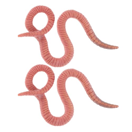 KICHOUSE 2Stücke Gefälschtes Regenwurm Modell Tierfigur Kunstfigur für Kinderzimmer Dekoration und Landschaftsbau Realistische Simulation für DIY Projekte und Gartendekoration KICHOUSE 2Stücke Gefälschtes Regenwurm Modell Tierfigur Kunstfigur für Kinderzimmer Dekoration und Landschaftsbau Realistische Simulation für DIY Projekte und Gartendekoration von KICHOUSE
