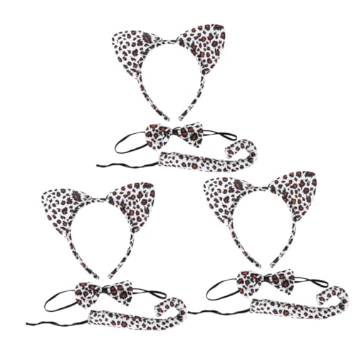 KICHOUSE 3 Sätze Teiliges Katzenkostüm Set für Verstellbares Stirnband mit Katzenohren Schleife und Weiches Stoffmaterial für Fasching Karneval Tierkostüm für Mädchen und Jungen KICHOUSE 3 Sätze Teiliges Katzenkostüm Set für Verstellbares Stirnband mit Katzenohren Schleife und Weiches Stoffmaterial für Fasching Karneval Tierkostüm für Mädchen und Jungen von KICHOUSE
