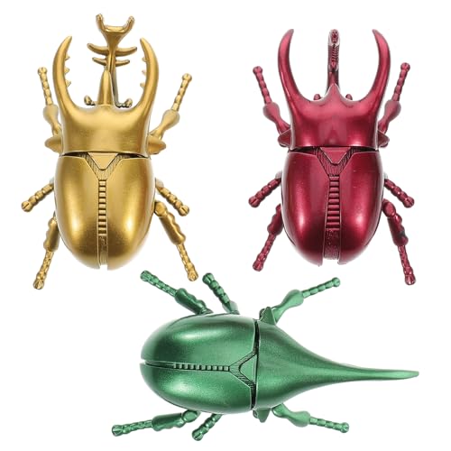 KICHOUSE 3 Stück Aufziehkäfer für Kinder Lebensechtes Käferspielzeug Künstliches Insektenmodell Spielzeug zum Aprilscherz und Halloween KICHOUSE 3 Stück Aufziehkäfer für Kinder Lebensechtes Käferspielzeug Künstliches Insektenmodell Spielzeug zum Aprilscherz und Halloween von KICHOUSE