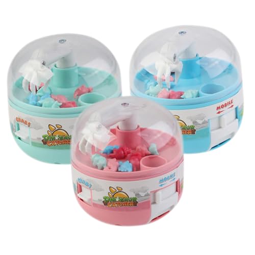 KICHOUSE Spielzeug Baby Spielzeug 3er Set Mini Dinosaurier Greifspielzeug Für Bunte Klauenmaschine Pink Und Ideale Partygeschenke Und Spielzeuge Für Ab 3 Jahren von KICHOUSE