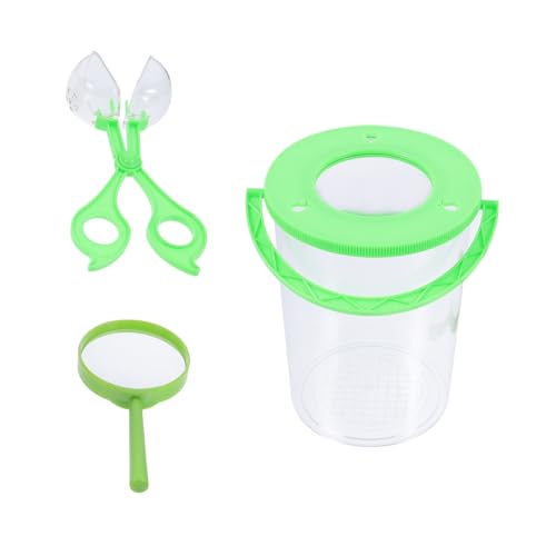 KICHOUSE 3 Stück Teiliges Insekten Beobachtungsset mit Lupe Tragbarem Transparentem Beobachtungsbehälter für Outdoor Entdeckung Wissenschaftsexperimente und Naturerkundung KICHOUSE 3 Stück Teiliges Insekten Beobachtungsset mit Lupe Tragbarem Transparentem Beobachtungsbehälter für Outdoor Entdeckung Wissenschaftsexperimente und Naturerkundung von KICHOUSE