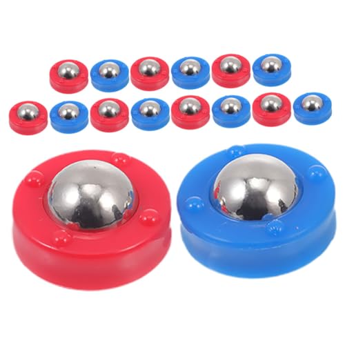 KICHOUSE 32 Stück Tischfußball Zubehör Brett Mini Roller Schiebeperlen Spiele Shuffleboard Spielzubehör Ersatz Shuffleboard Rollen Tischplatte Curling Spiel Pucks Kleinkinder von KICHOUSE