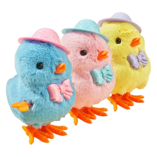 KICHOUSE 3Stücke Aufziehspielzeug Küken Flauschige Hühner mit Wind Up Mechanismus Interaktives Kinderspielzeug für Kleinkinder KICHOUSE 3Stücke Aufziehspielzeug Küken Flauschige Hühner mit Wind Up Mechanismus Interaktives Kinderspielzeug für Kleinkinder von KICHOUSE