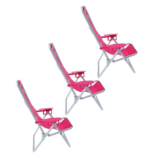 KICHOUSE 3 Stück Miniatur Strandstuhl Klappstuhl Für Puppenhaus Kleiner Loungesessel Aus Kunststoff Für Garten Und Strand Dekoration KICHOUSE 3 Stück Miniatur Strandstuhl Klappstuhl Für Puppenhaus Kleiner Loungesessel Aus Kunststoff Für Garten Und Strand Dekoration von KICHOUSE
