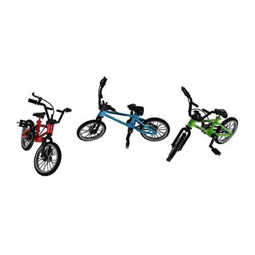 KICHOUSE Mini Fahrrad Modell Set 3er Pack Alloy Finger Für Kognitive Spielzeuge Für Jungen Und ädchen von KICHOUSE